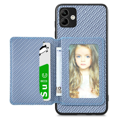 Carbon Fiber Magnetic Card Wallet Bag Phone Case, For Samsung Galaxy S22 5G, For Samsung Galaxy S22+ 5G, For Samsung Galaxy S22 Ultra 5G, For Samsung Galaxy S21 5G, For Samsung Galaxy S21+ 5G, For Samsung Galaxy S21 Ultra 5G, For Samsung Galaxy S20 FE ...