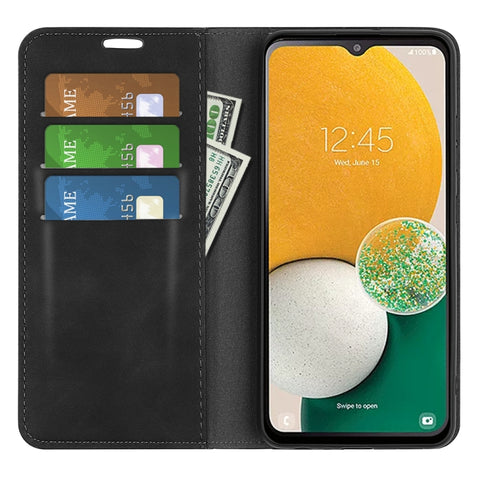 For Samsung Galaxy A14 5G Retro-skin Magnetic Suction Leather Phone Case, For Samsung Galaxy A14 5G