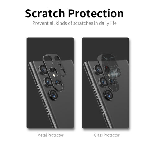 ENKAY Hat-Prince Aluminium Alloy Camera Lens Protector Full Cover, For Samsung Galaxy S23 5G / S23+ 5G, For Samsung Galaxy S23 Ultra 5G