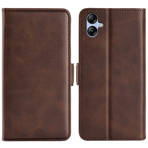For Samsung Galaxy A04e Dual-side Magnetic Buckle Horizontal Flip Leather Phone Case, For Samsung Galaxy A04e