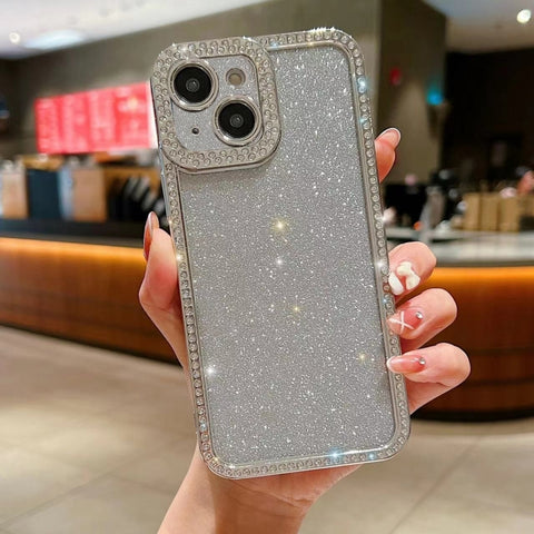 Diamond Gradient Glitter Plated TPU Phone Case, For iPhone 14 Pro Max, For iPhone 15 Plus, For iPhone 15, For iPhone 14 Plus, For iPhone 11 Pro