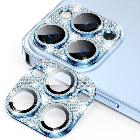 For iPhone 12 Pro Max ENKAY Hat-Prince Blink Diamond Camera Lens Aluminium Alloy Tempered Glass Film, For iPhone 12 Pro Max