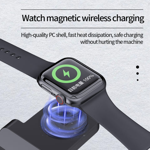 B20 18W 3 in 1 Wireless Charger Stand Charger Dock for iPhone Apple Watch Series, B20 for Apple