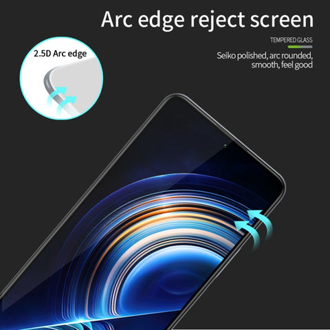 MOFI 9H 2.5D Full Screen Tempered Glass Film, For Xiaomi Poco F5, For Xiaomi Redmi 12 5G, For Xiaomi Poco F5 Pro, For Xiaomi Redmi Note 12T Pro, For Xiaomi Redmi Note 12R Pro