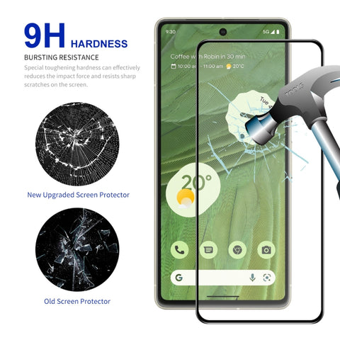 For Google Pixel 7A ENKAY Full Glue High Aluminum-silicon Tempered Glass  Film, 1pc, 2pcs, 5pcs, 10pcs