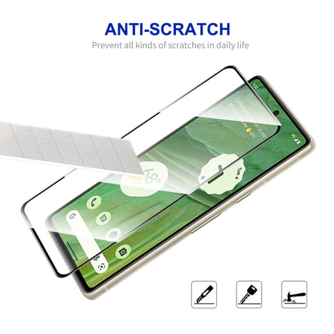 For Google Pixel 7A ENKAY Full Glue High Aluminum-silicon Tempered Glass  Film, 1pc, 2pcs, 5pcs, 10pcs