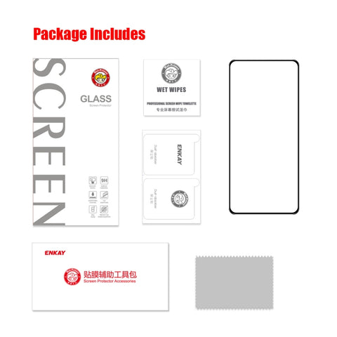 For Google Pixel 7A ENKAY Full Glue High Aluminum-silicon Tempered Glass  Film, 1pc, 2pcs, 5pcs, 10pcs