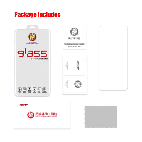 For Xiaomi Poco F5 / Redmi Note 12 Turbo ENKAY 0.26mm 9H 2.5D High Aluminum-silicon Tempered Glass Film, 1pc, 2pcs, 5pcs, 10pcs
