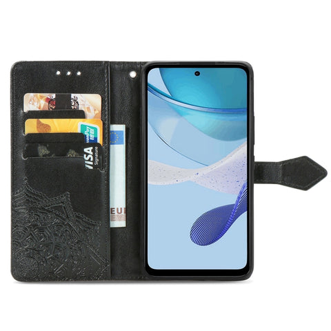 Mandala Flower Embossed Leather Phone Case, For Motorola Moto G 5G 2023