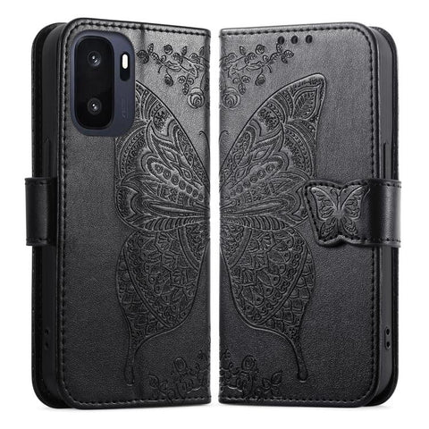 Butterfly Love Flower Embossed Leather Phone Case, For Oneplus Ace 6 Ultra, For OnePlus Nord 4, For OnePlus Ace 3, For OnePlus 12R, For OnePlus 12, For OnePlus Ace 2V