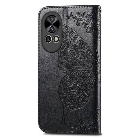 Butterfly Love Flower Embossed Leather Phone Case, For Huawei  Nova 12 Pro, For Huawei Nova 12, For Huawei  Mate 60, For Huawei  Mate 60 Pro, For Huawei Nova Y91, For Huawei Enjoy 60X