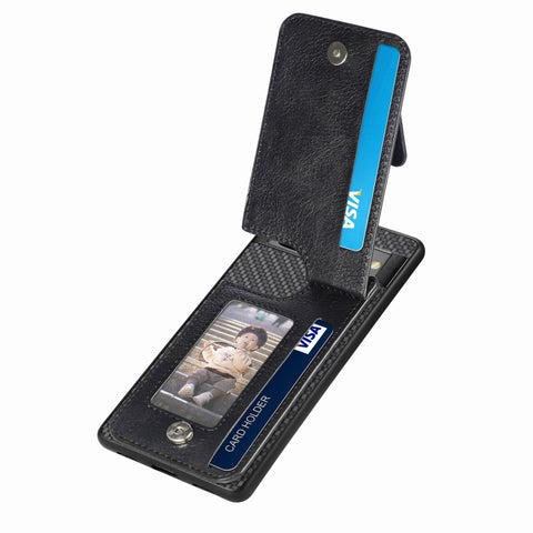 Carbon Fiber Vertical Flip Zipper Phone Case, For Google Pixel 7
