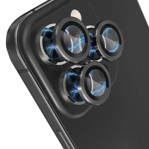 NORTHJO Camera Lens Protector Tempered Glass CD Vein Metal Ring Film, For iPhone 13 Pro / 13 Pro Max