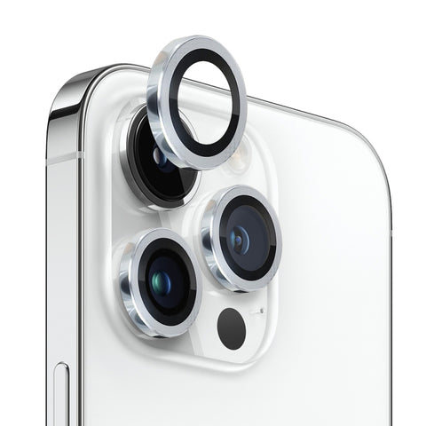 NORTHJO Camera Lens Protector Tempered Glass CD Vein Metal Ring Film, For iPhone 13 Pro / 13 Pro Max