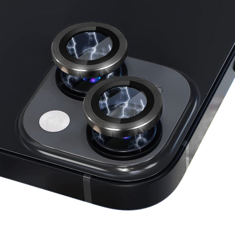 NORTHJO Camera Lens Tempered Glass CD Vein Metal Ring Film, For iPhone 13 / 13 mini