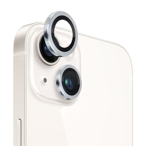 NORTHJO Camera Lens Tempered Glass CD Vein Metal Ring Film, For iPhone 13 / 13 mini
