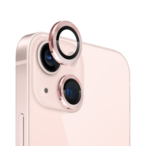 NORTHJO Camera Lens Tempered Glass CD Vein Metal Ring Film, For iPhone 13 / 13 mini