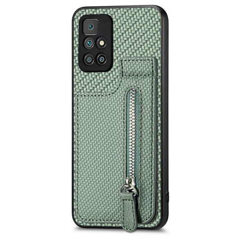 Carbon Fiber Vertical Flip Zipper Phone Case, For Xiaomi POCO M5 4G, For Redmi Note 11T Pro 5G, For Redmi 10C, For Redmi Note 11 4G, For Redmi 10, For Redmi Note 10 4G