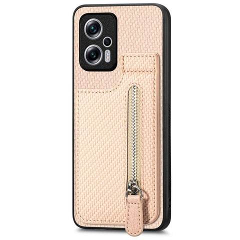 Carbon Fiber Vertical Flip Zipper Phone Case, For Xiaomi POCO M5 4G, For Redmi Note 11T Pro 5G, For Redmi 10C, For Redmi Note 11 4G, For Redmi 10, For Redmi Note 10 4G