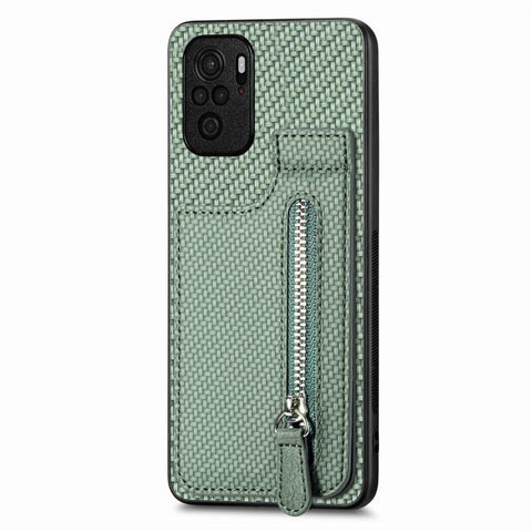 Carbon Fiber Vertical Flip Zipper Phone Case, For Xiaomi POCO M5 4G, For Redmi Note 11T Pro 5G, For Redmi 10C, For Redmi Note 11 4G, For Redmi 10, For Redmi Note 10 4G