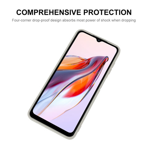ENKAY Liquid Silicone Phone Case with Tempered Film, For Xiaomi Poco C55 / Redmi 12C