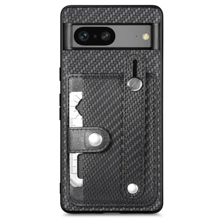Wristband Kickstand Card Wallet Back Cover Phone Case with Tool Knife, For Google Pixel 7a