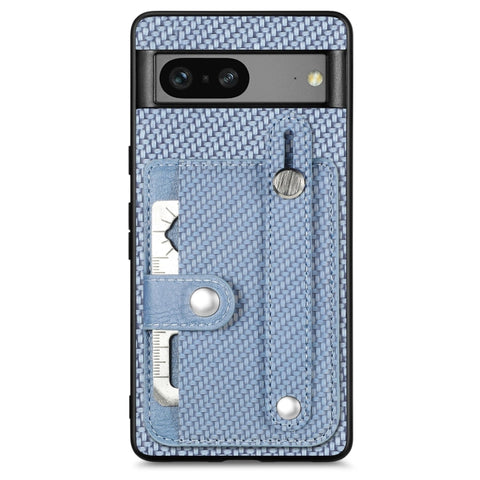 Wristband Kickstand Card Wallet Back Cover Phone Case with Tool Knife, For Google Pixel 7a