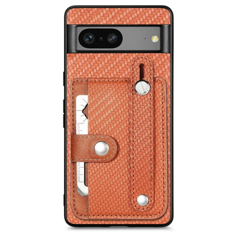 Wristband Kickstand Card Wallet Back Cover Phone Case with Tool Knife, For Google Pixel 7a