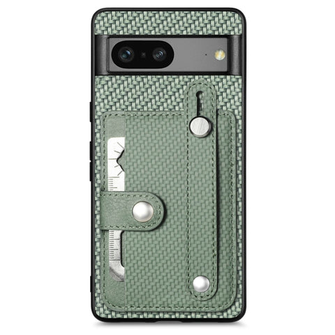 Wristband Kickstand Card Wallet Back Cover Phone Case with Tool Knife, For Google Pixel 7a