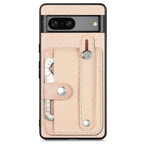 Wristband Kickstand Card Wallet Back Cover Phone Case with Tool Knife, For Google Pixel 7a