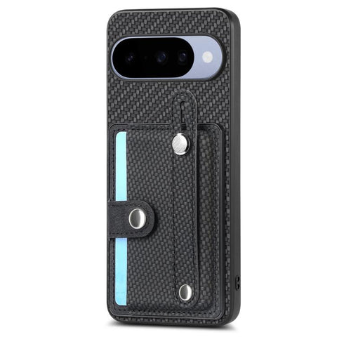 Wristband Kickstand Card Wallet Back Cover Phone Case with Tool Knife, For Google Pixel 11 Pro XL, For Google Pixel 11, For Google Pixel 11 Pro, For Google Pixel 10 Pro XL, For Google Pixel 10 / 10 Pro, For Google Pixel 9a, For Google Pixel 9 Pro XL   ...