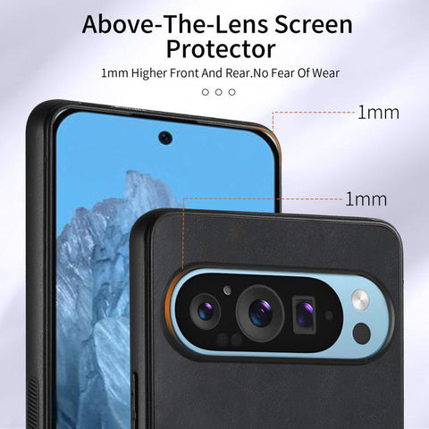 Retro Skin-feel Ring Card Wallet Phone Case, For Google Pixel 9 / 9 Pro