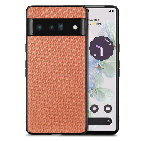 Carbon Fiber Texture Leather Back Cover Phone Case, For Google Pixel 11 Pro XL, For Google Pixel 11, For Google Pixel 11 Pro, For Google Pixel 10 Pro XL, For Google Pixel 9a, For Google Pixel 9 Pro XL, For Google Pixel 7a, For Google Pixel 6a          ...