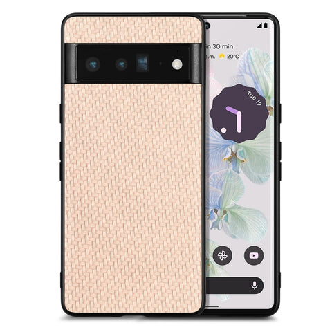 Carbon Fiber Texture Leather Back Cover Phone Case, For Google Pixel 11 Pro XL, For Google Pixel 11, For Google Pixel 11 Pro, For Google Pixel 10 Pro XL, For Google Pixel 9a, For Google Pixel 9 Pro XL, For Google Pixel 7a, For Google Pixel 6a          ...
