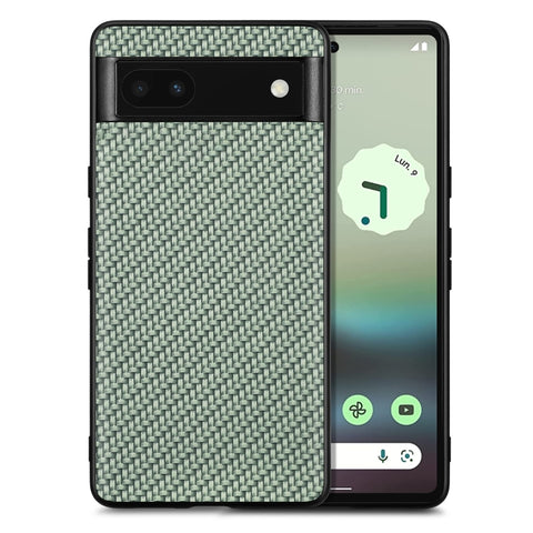 Carbon Fiber Texture Leather Back Cover Phone Case, For Google Pixel 11 Pro XL, For Google Pixel 11, For Google Pixel 11 Pro, For Google Pixel 10 Pro XL, For Google Pixel 9a, For Google Pixel 9 Pro XL, For Google Pixel 7a, For Google Pixel 6a          ...