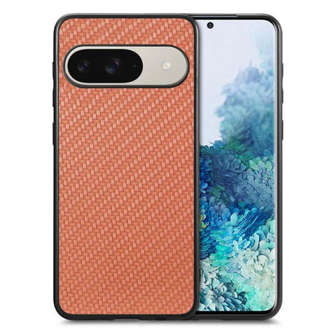 Carbon Fiber Texture Leather Back Cover Phone Case, For Google Pixel 11 Pro XL, For Google Pixel 11, For Google Pixel 11 Pro, For Google Pixel 10 Pro XL, For Google Pixel 9a, For Google Pixel 9 Pro XL, For Google Pixel 7a, For Google Pixel 6a          ...