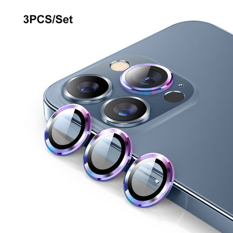 ENKAY 9H Rear Lens Aluminium Alloy Tempered Glass Film, For iPhone 15 Pro / 15 Pro Max