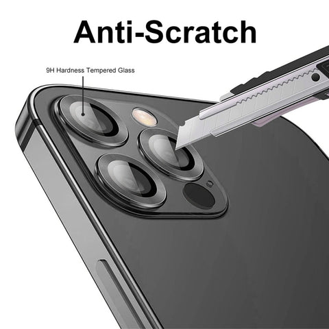 ENKAY 9H Rear Lens Aluminium Alloy Tempered Glass Film, For iPhone 15 Pro / 15 Pro Max