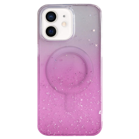 Glitter MagSafe Hybrid Clear TPU Phone Case, For iPhone 11 Pro Max, For iPhone 11, For iPhone 11 Pro