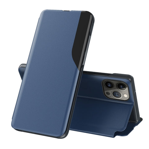 Side Display Flip Leather Phone Case, For iPhone 18 Pro / 17 Pro, For iPhone 18 Pro Max / 17 Pro Max, For iPhone 17e / 16e, For iPhone 17, For iPhone Air, For iPhone 16 Pro Max, For iPhone 16 Pro, For iPhone 16 Plus