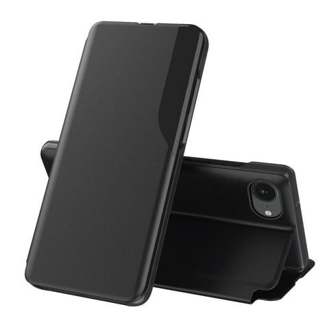 Side Display Flip Leather Phone Case, For iPhone 18 Pro / 17 Pro, For iPhone 18 Pro Max / 17 Pro Max, For iPhone 17e / 16e, For iPhone 17, For iPhone Air, For iPhone 16 Pro Max, For iPhone 16 Pro, For iPhone 16 Plus