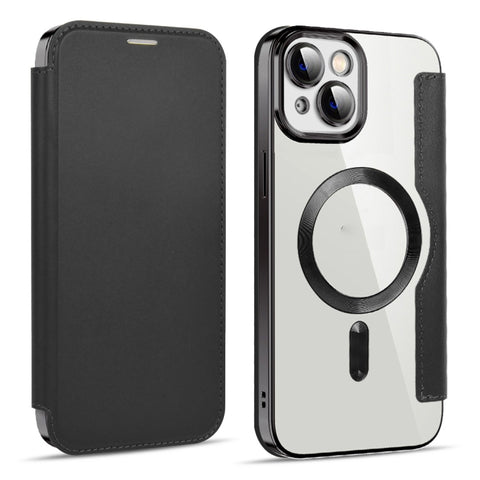 Shield MagSafe RFID Anti-theft Leather Phone Case, For iPhone 15 Pro, For iPhone 15 Plus, For iPhone 15, For iPhone 17e / 16e