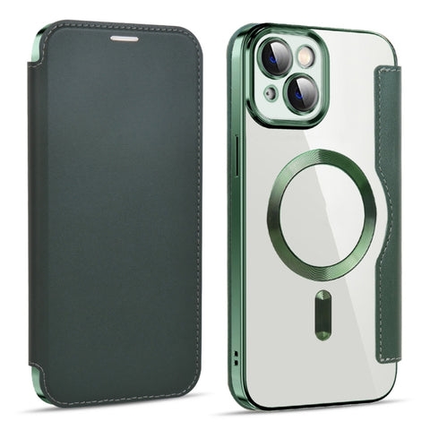 Shield MagSafe RFID Anti-theft Leather Phone Case, For iPhone 15 Pro, For iPhone 15 Plus, For iPhone 15, For iPhone 17e / 16e
