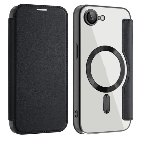 Shield MagSafe RFID Anti-theft Leather Phone Case, For iPhone 15 Pro, For iPhone 15 Plus, For iPhone 15, For iPhone 17e / 16e