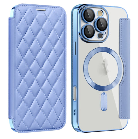 Shield Magsafe RFID Anti-theft Rhombus Leather Phone Case, For iPhone 16 Pro Max, For iPhone 16 Pro, For iPhone 16 Plus, For iPhone 16, For iPhone 15 Pro Max, For iPhone 15 Pro