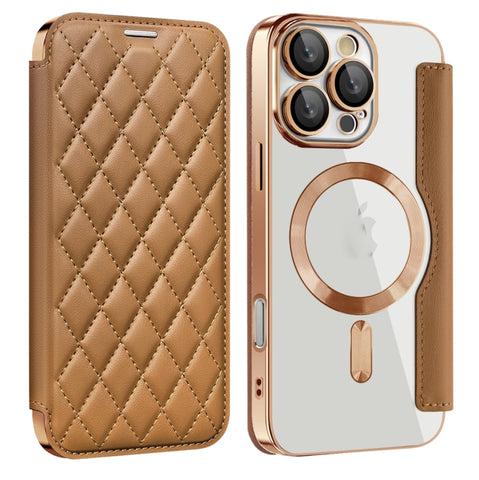 Shield Magsafe RFID Anti-theft Rhombus Leather Phone Case, For iPhone 16 Pro Max, For iPhone 16 Pro, For iPhone 16 Plus, For iPhone 16, For iPhone 15 Pro Max, For iPhone 15 Pro