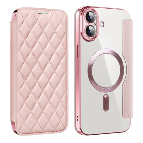 Shield Magsafe RFID Anti-theft Rhombus Leather Phone Case, For iPhone 16 Pro Max, For iPhone 16 Pro, For iPhone 16 Plus, For iPhone 16, For iPhone 15 Pro Max, For iPhone 15 Pro