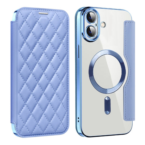 Shield Magsafe RFID Anti-theft Rhombus Leather Phone Case, For iPhone 16 Pro Max, For iPhone 16 Pro, For iPhone 16 Plus, For iPhone 16, For iPhone 15 Pro Max, For iPhone 15 Pro