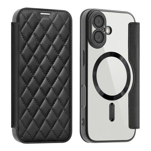 Shield Magsafe RFID Anti-theft Rhombus Leather Phone Case, For iPhone 18 Pro, For iPhone 18 Pro Max, For iPhone 17 Pro Max, For iPhone 17 Pro, For iPhone 17, For iPhone Air