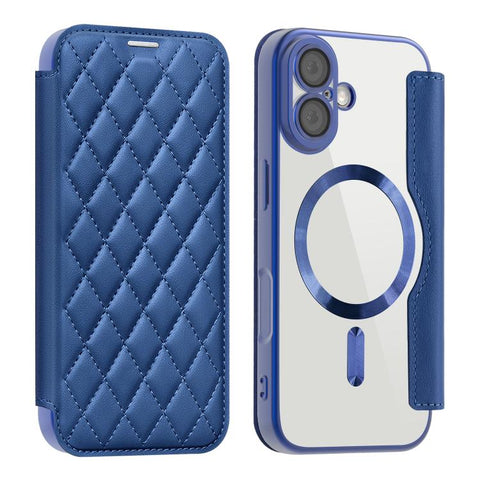 Shield Magsafe RFID Anti-theft Rhombus Leather Phone Case, For iPhone 18 Pro, For iPhone 18 Pro Max, For iPhone 17 Pro Max, For iPhone 17 Pro, For iPhone 17, For iPhone Air